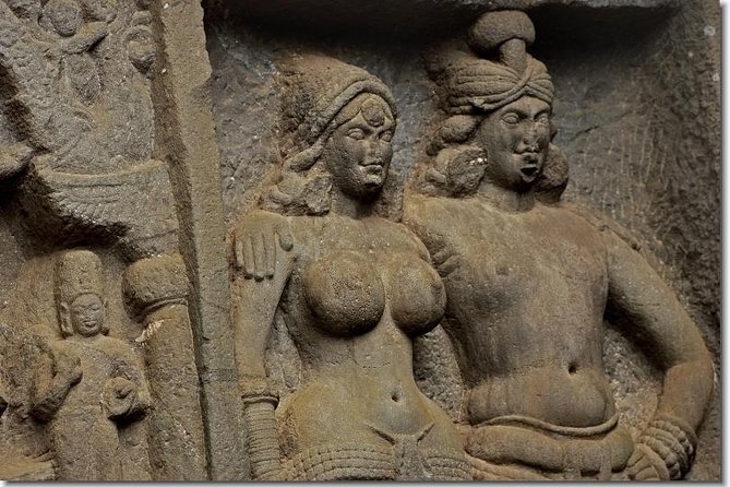 2000 year old Buddhist trail to Karla & Bhaja Caves as a day trip from Mumbai - Climbing into the Karla Caves