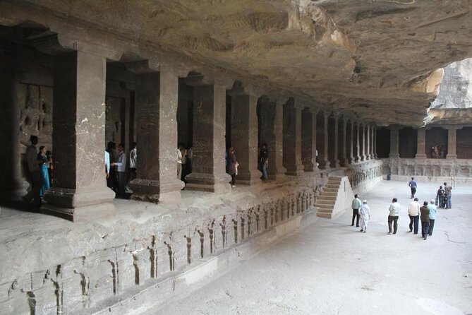 Ajanta And Ellora Caves From Mumbai By Private Car 3D/2N With 3<em> Accommodation – Key points to know before booking’ /></p>
<ul>
<li><strong>Ajanta has 30 Buddhist caves</strong>, with about four hours set aside for your visit.</li>
<li><strong>Ellora has 34 caves</strong> representing Buddhist, Hindu, and Jain traditions, with about three hours on site.</li>
<li><strong>Your personal driver waits at the parking area</strong> while you explore independently.</li>
<li><strong>Two nights of 3-star accommodation and breakfast are included</strong>, although the tour description also mentions three breakfasts, so confirm this before paying.</li>
<li><strong>Pickup is available from a South Mumbai hotel, port, or airport</strong>, with the first day taking about 12 hours.</li>
<li><strong>A private guide can be arranged</strong>, but the supplied details do not name a guide or include guide fees.</li>
</ul>
<h2>Why Ajanta and Ellora work well as one trip</h2>
<p><img width="669" height="446" decoding="async" src=