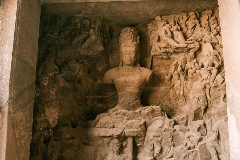 Elephanta caves tour in Mumbai - Group & Private Options - The smaller caves and the quieter side of the visit